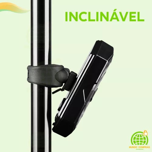 Lanterna traseira de bike  sem fio USB com seta e buzina