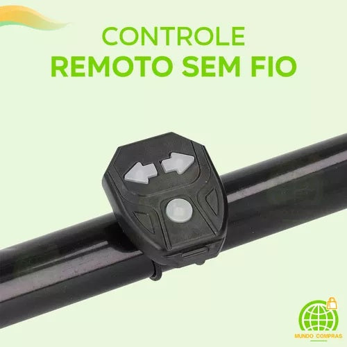 Lanterna traseira de bike  sem fio USB com seta e buzina