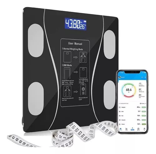 Balança Eletrônica Bluetooth Bioimpedância Com Aplicativo