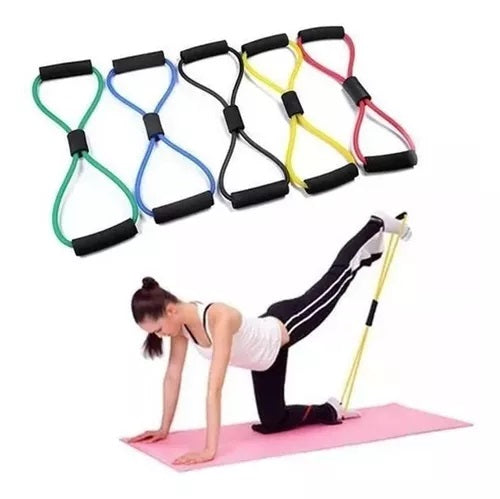 Elástico Extensor Formato Em Oito Tensão Multifuncional
