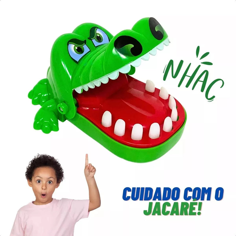 Brinquedo Infantil Jacaré Morde Dedo Crocodilo Dentista Nhac