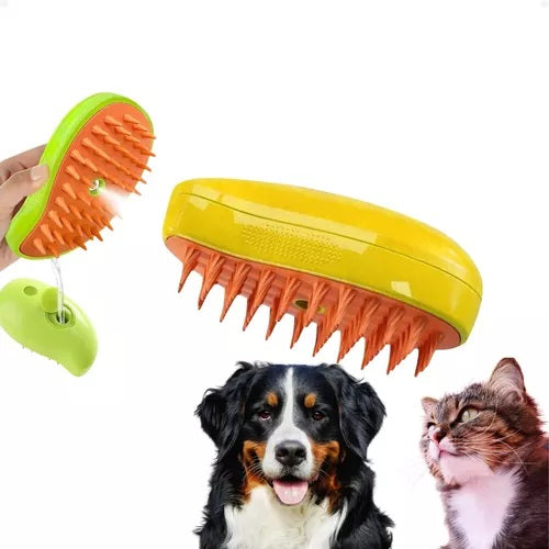 Escova Vapor Tira Pelo Pet Recarregável Usb Cão Gato