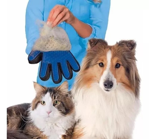 Luva Pet Escova Tira Remove Pelo Cachorro Gato Magnética
