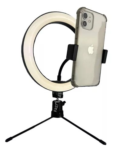 Ring Light - IIuminador de Mesa c/ Suporte Celular
