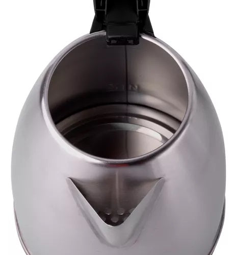 Chaleira Jarra Elétrica Inox Prateada 220v  1.8litros