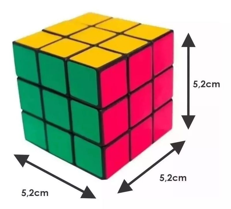 Cubo Mágico colorido 3x3 5cm