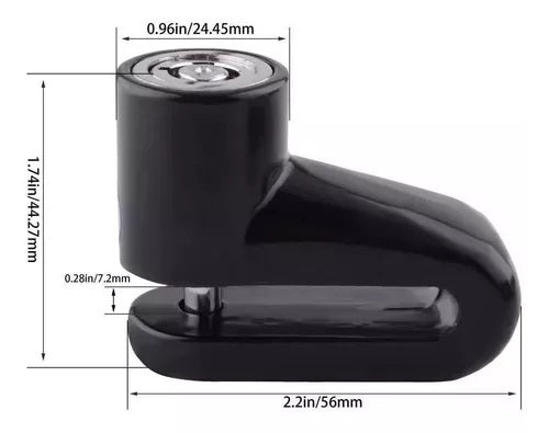 Cadeado Trava Para Disco Freio Moto Antifurto Universal