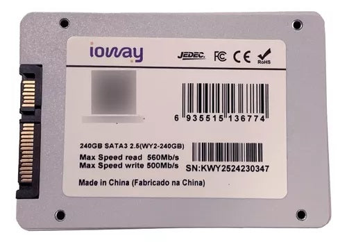 Disco Sólido Interno Ssd 240gb Ioway
