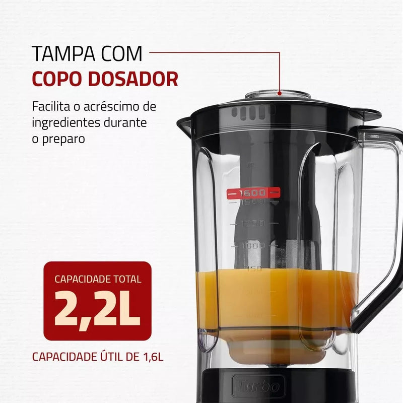 Liquidificador Mondial Turbo Power L-99 Fb Preto 500w