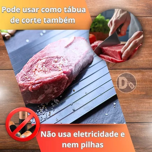 Tábua de descongelamento rápido de alimentos e carnes