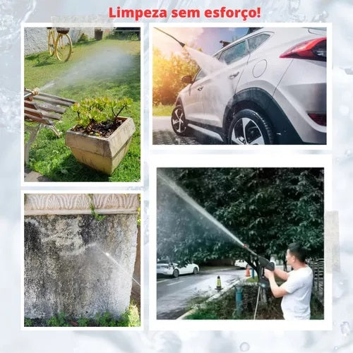 Lavadora Jato De Alta Pressão Recarregável Portátil