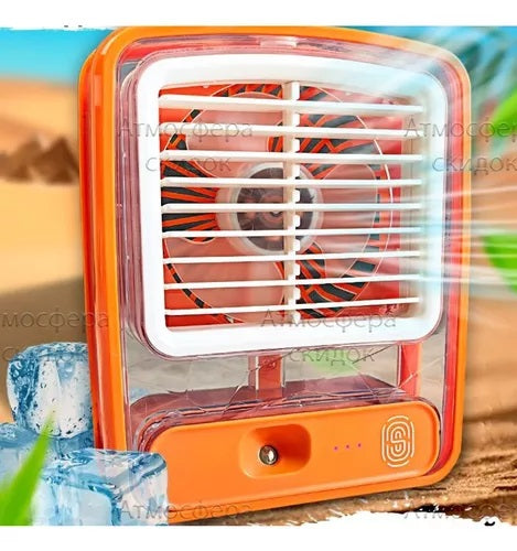 Mini Ar Condicionado Ventilador Mesa Escritorio Usb Portátil
