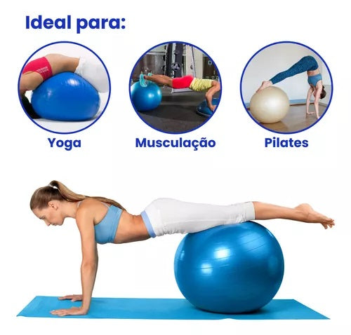 Bola De Pilates Suíça 65 Cm
