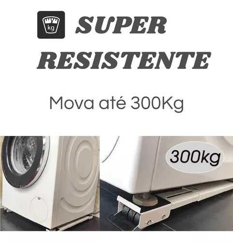 Base Com Rodinhas Para Geladeira Fogão Maquina De Lavar