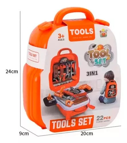 Kit maleta de ferramentas infantil 22 peças