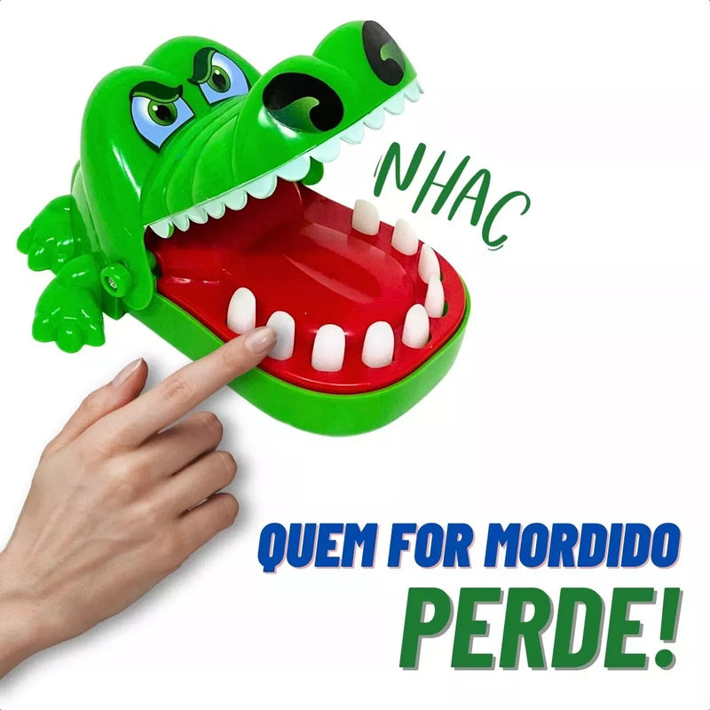 Brinquedo Infantil Jacaré Morde Dedo Crocodilo Dentista Nhac