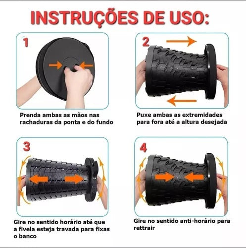 Banco Retrátil Multiuso Portátil