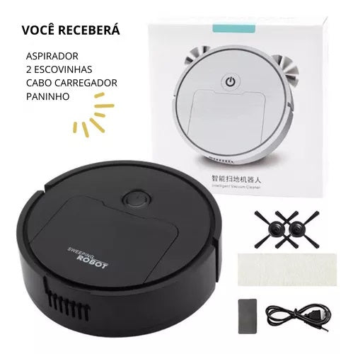 Robô Aspirador De Pó Poeira Automático Limpeza Doméstica
