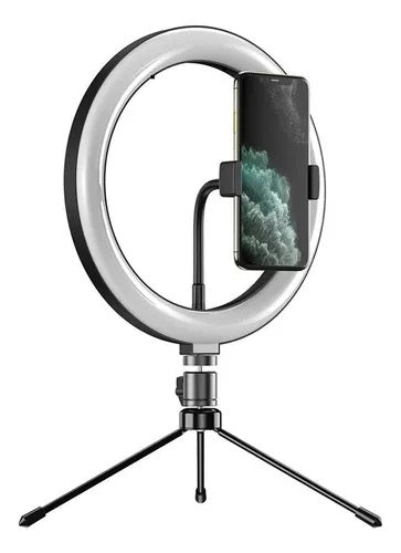Ring Light - IIuminador de Mesa c/ Suporte Celular