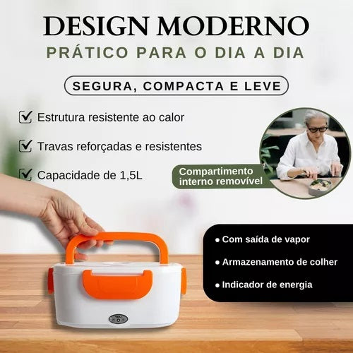 Marmita Eletrica Termica Portatil Carro 12v/24v 110v/220v