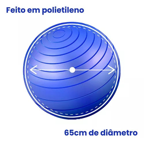 Bola De Pilates Suíça 65 Cm