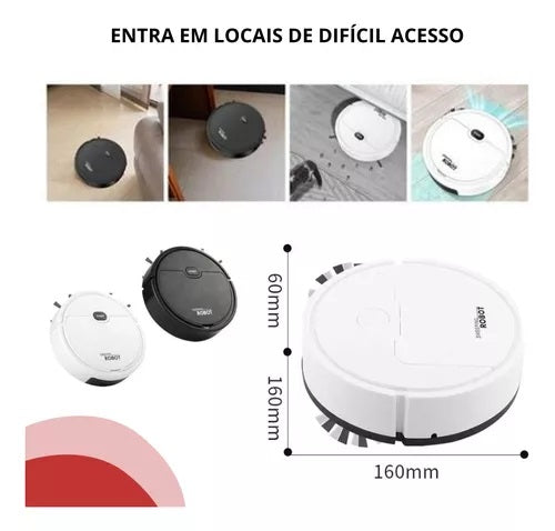 Robô Aspirador De Pó Poeira Automático Limpeza Doméstica