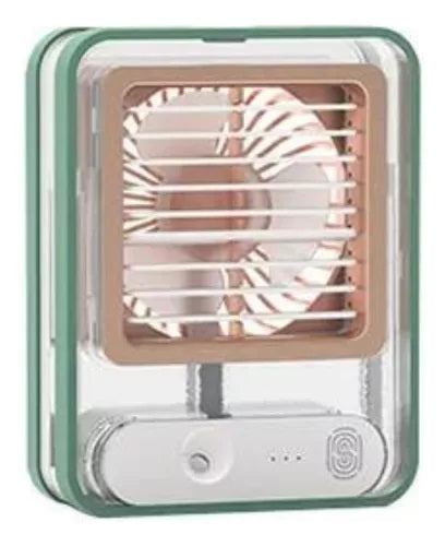 Mini Ar Condicionado Ventilador Mesa Escritorio Usb Portátil