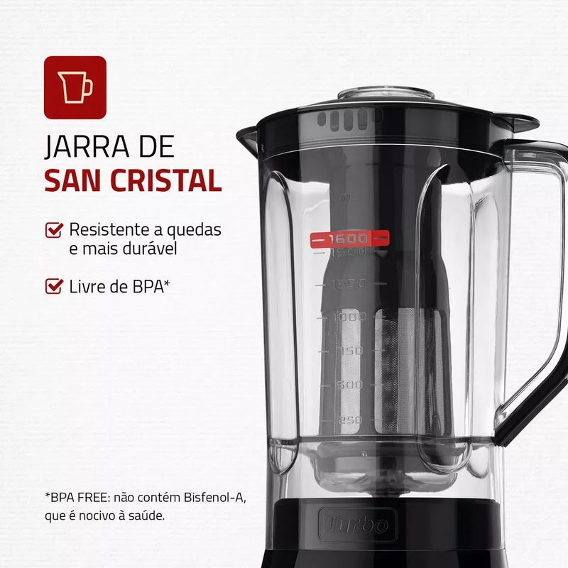 Liquidificador Mondial Turbo Power L-99 Fb Preto 500w