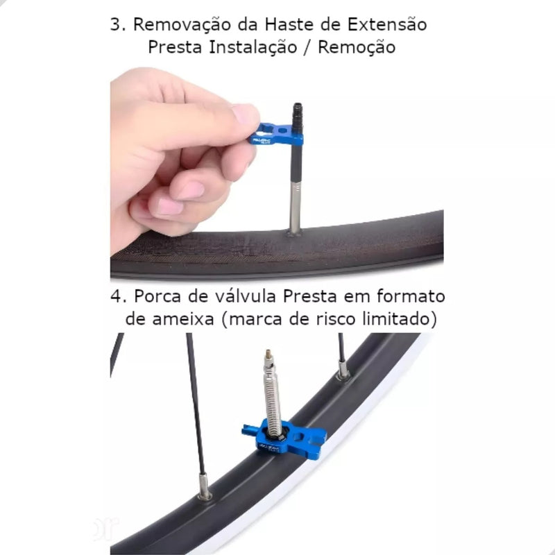 Chave Núcleo De Válvula Presta Schrader Câmara Tubeless Pro