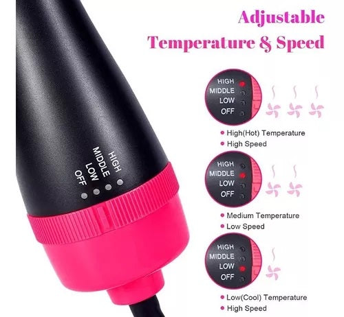 Escova Secadora 3 Em 1 - 110/220v - Seca Alisa E Modela