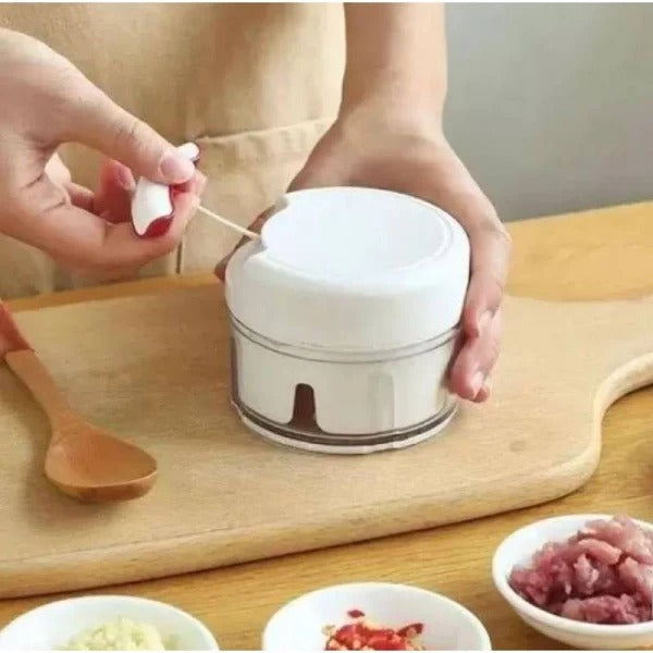 Mini Processador -Triturador Alho, Cebola, Legumes e Alimentos
