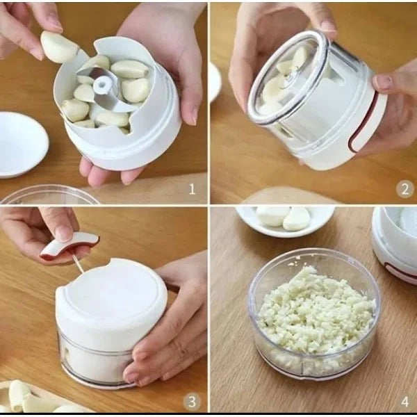 Mini Processador -Triturador Alho, Cebola, Legumes e Alimentos
