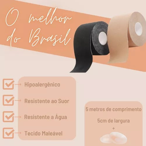 Sutiã-fita adesiva levanta peito