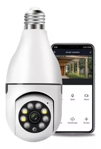 Câmera de Segurança Espiã 360° (funciona como Lâmpada Panorâmica) - Wifi