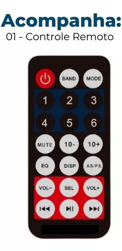 Som Automotivo Firstoption 8850b Usb Bluetooth Cartão Sd Mp3