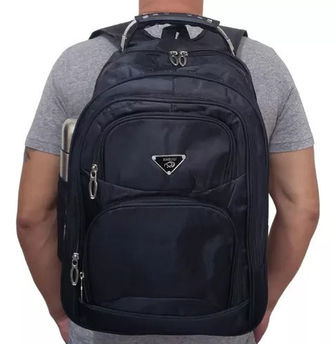 Mochila Bolsa Masculina Notebook Impermeável Reforçada Bolso