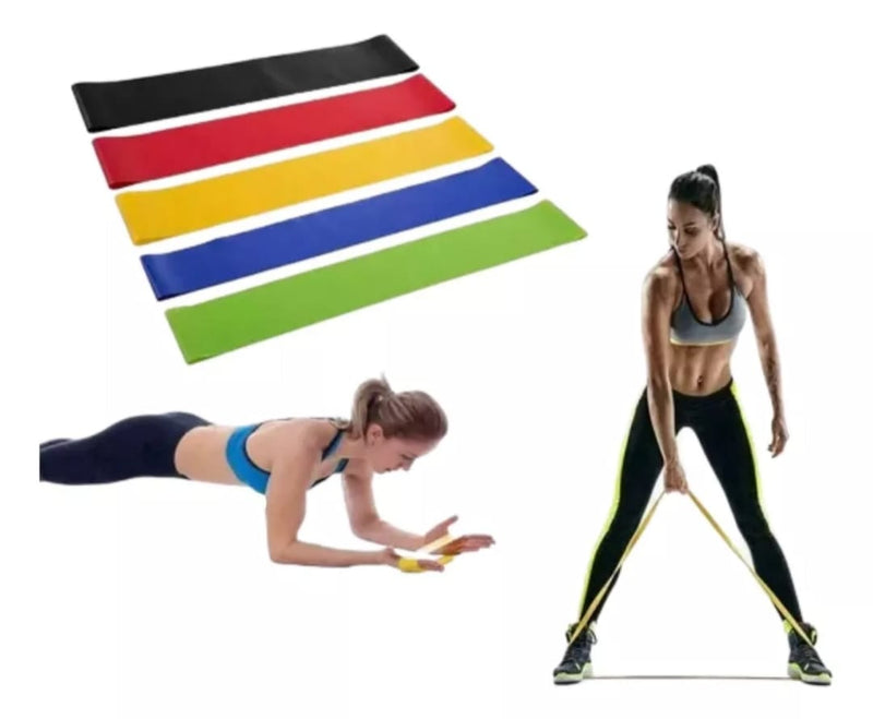 Kit 5 Elásticos Mini Band Para Treino Exercícios