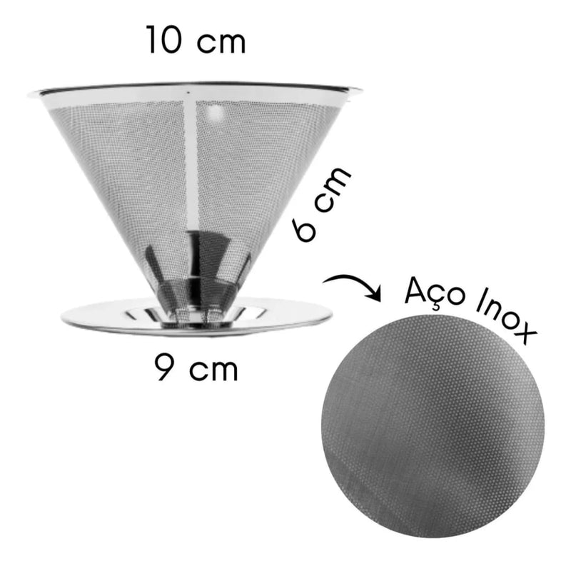 Coador de Café em AÇO INOX