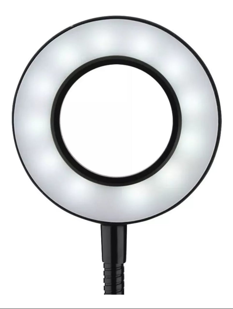 Ring Light - IIuminador de Mesa c/ Suporte Celular