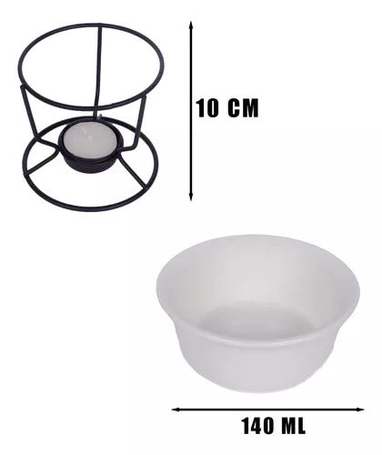 Conjunto de Fondue em Cerâmica Antiaderente
