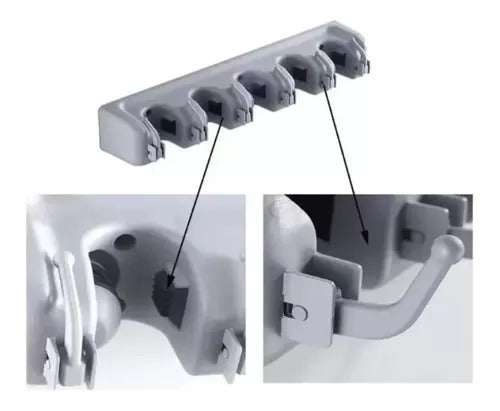 Suporte de parede para Vassouras e Rodo
