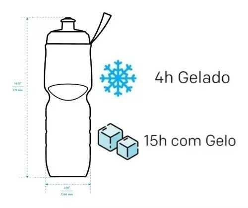 Kit Garrafa Térmica, Suporte e Luvas