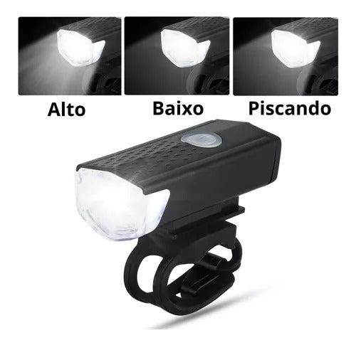 Kit Farol e Lanterna traseira LED e USB