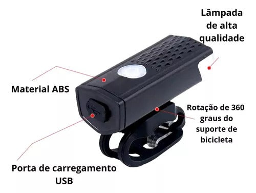 Kit Farol e Lanterna traseira LED e USB