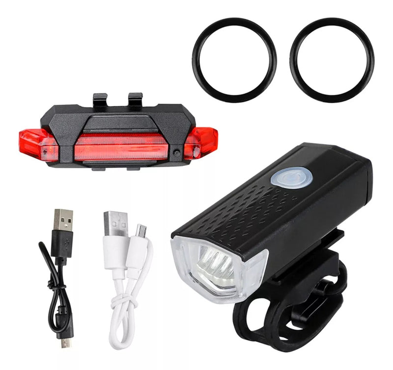 Kit Farol e Lanterna traseira LED e USB