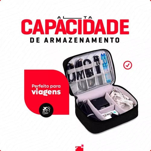 Bolsa Organizadora para Cabos e Acessórios
