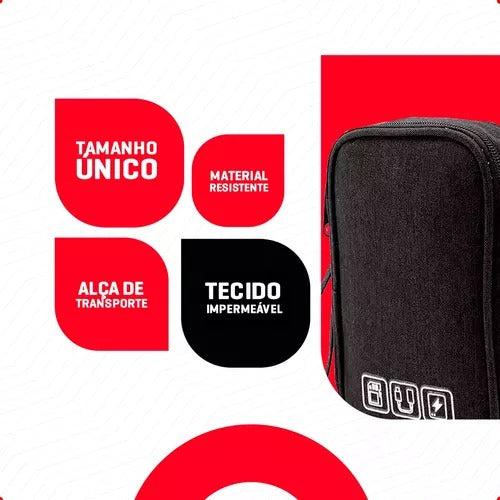 Bolsa Organizadora para Cabos e Acessórios