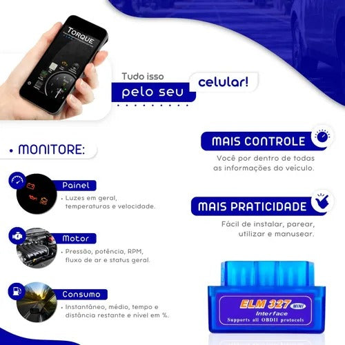 Scanner Automotivo Bluetooth Obd2