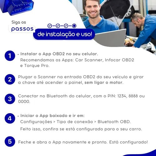Scanner Automotivo Bluetooth Obd2