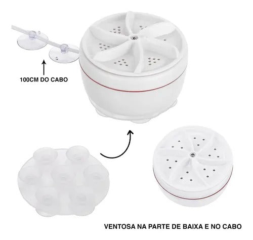 Mini Máquina De Lavar Roupa Portátil